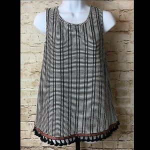 W5 B&W Tank with Tassels